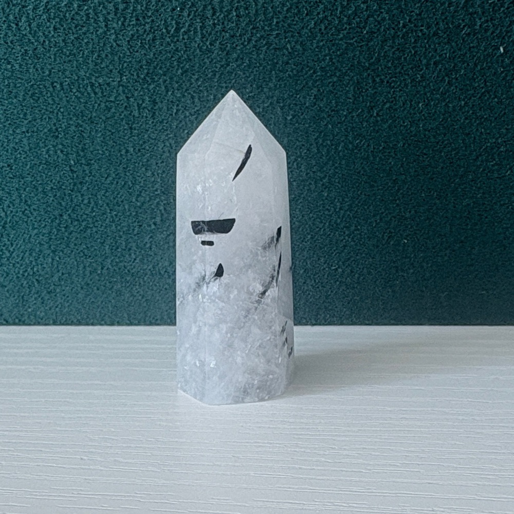 Quartz and Black Tourmaline Tower